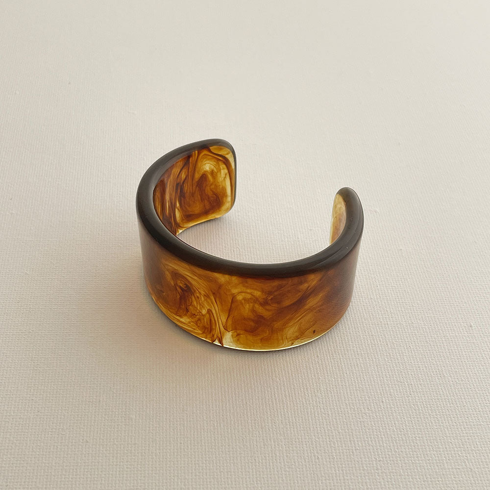 Wide Tie-Dye Open Cuff — bracelet, view 5