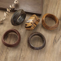 Striped Irregular Wood Bracelet — bracelet