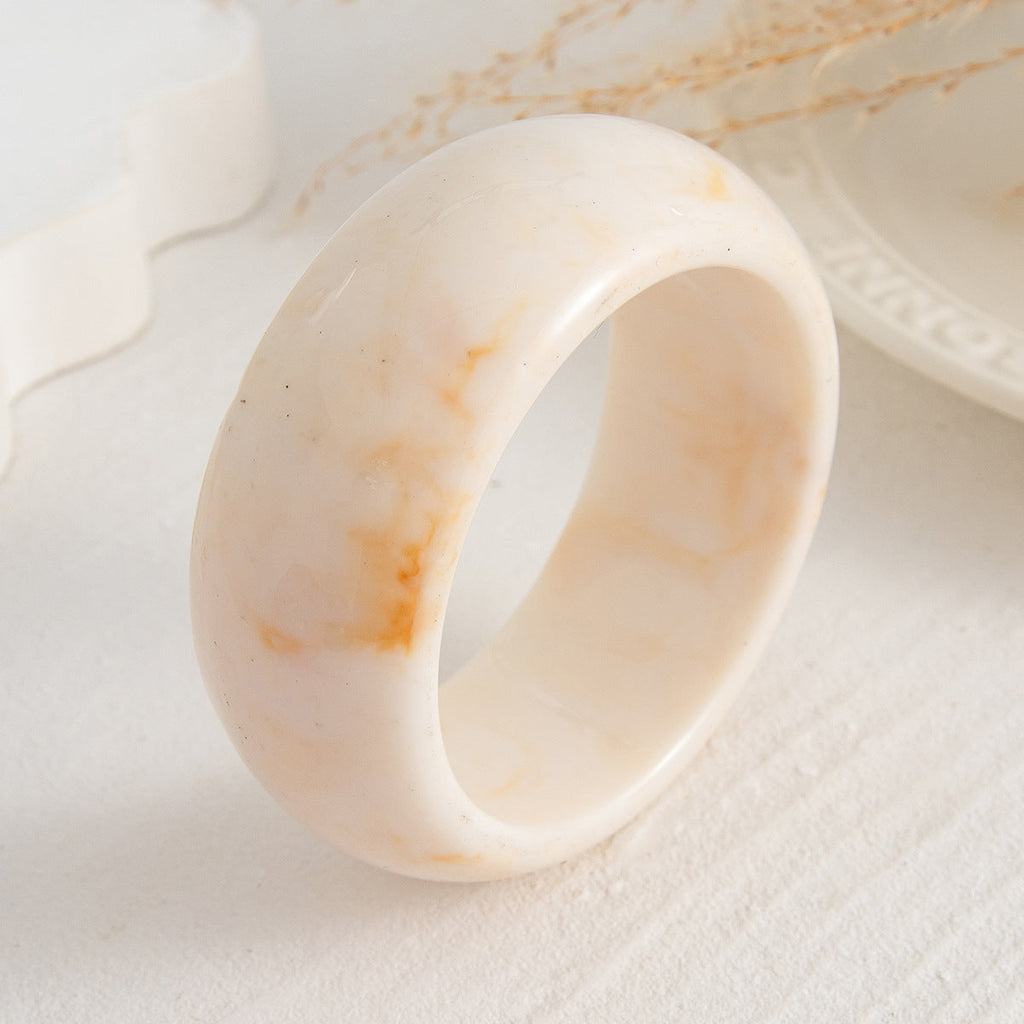 Wide Street-Style Acrylic Bangle — bracelet, view 6