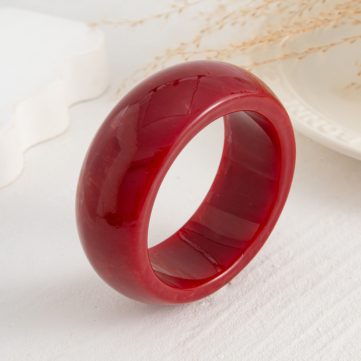 Wide Street-Style Acrylic Bangle — bracelet, view 11