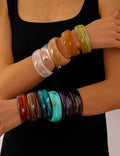 Tie-Dye Open Acrylic Cuff — bracelet