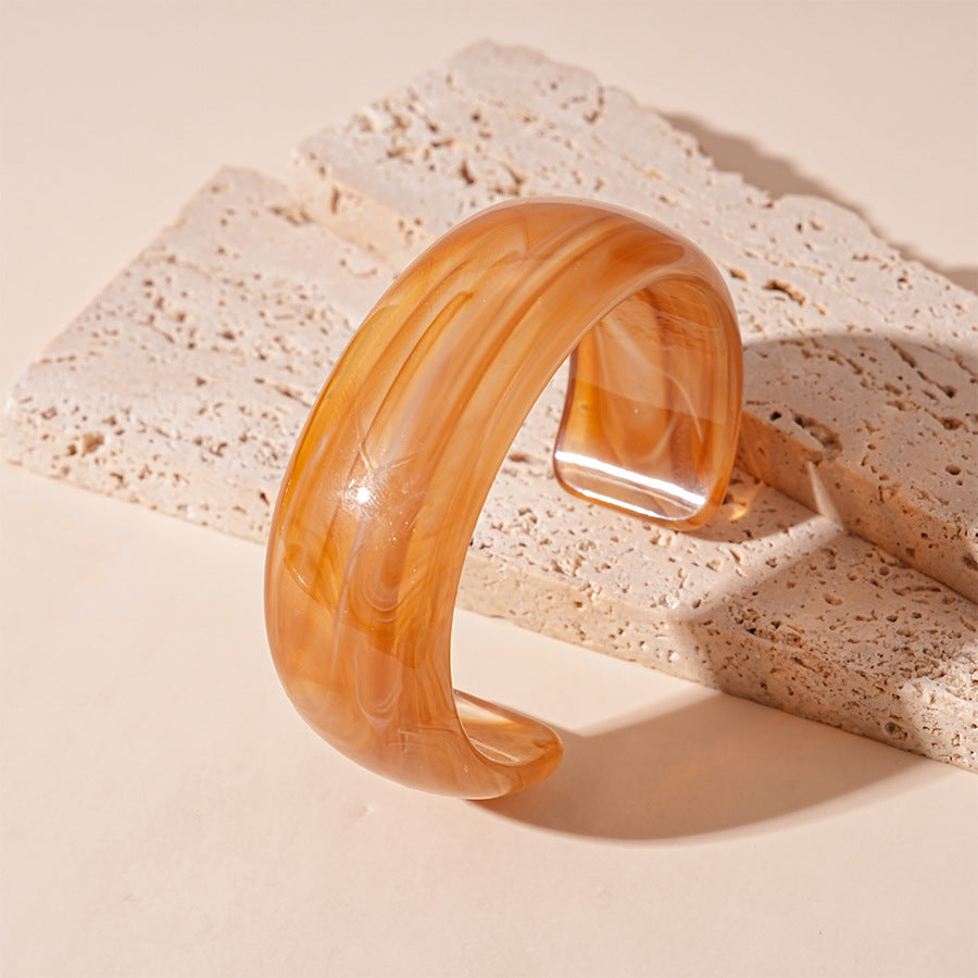 Tie-Dye Open Acrylic Cuff — bracelet, view 6