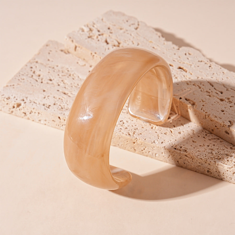 Tie-Dye Open Acrylic Cuff — bracelet, view 7