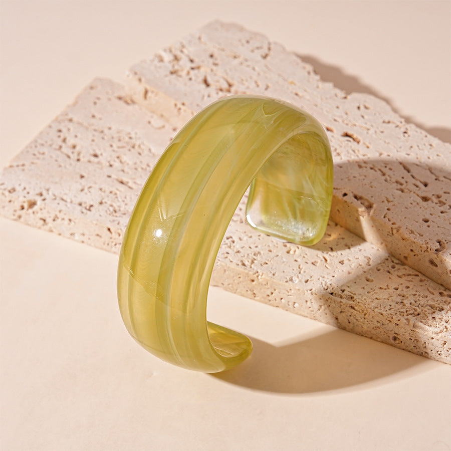 Tie-Dye Open Acrylic Cuff — bracelet, view 8