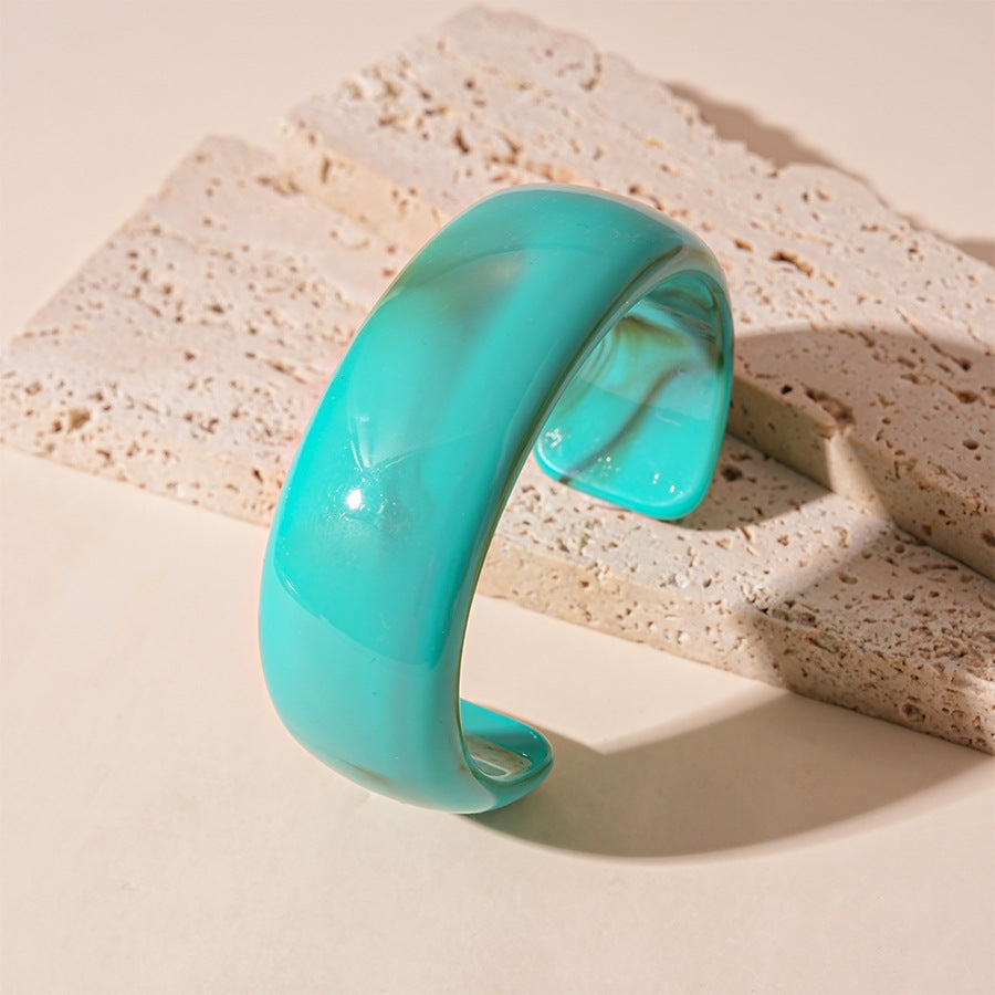 Tie-Dye Open Acrylic Cuff — bracelet, view 10