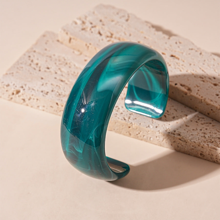 Tie-Dye Open Acrylic Cuff — bracelet, view 11