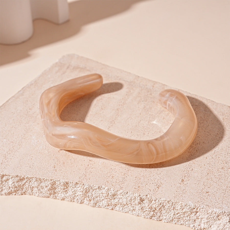 Wave Geometric Tie-Dye Cuff — bracelet, view 7