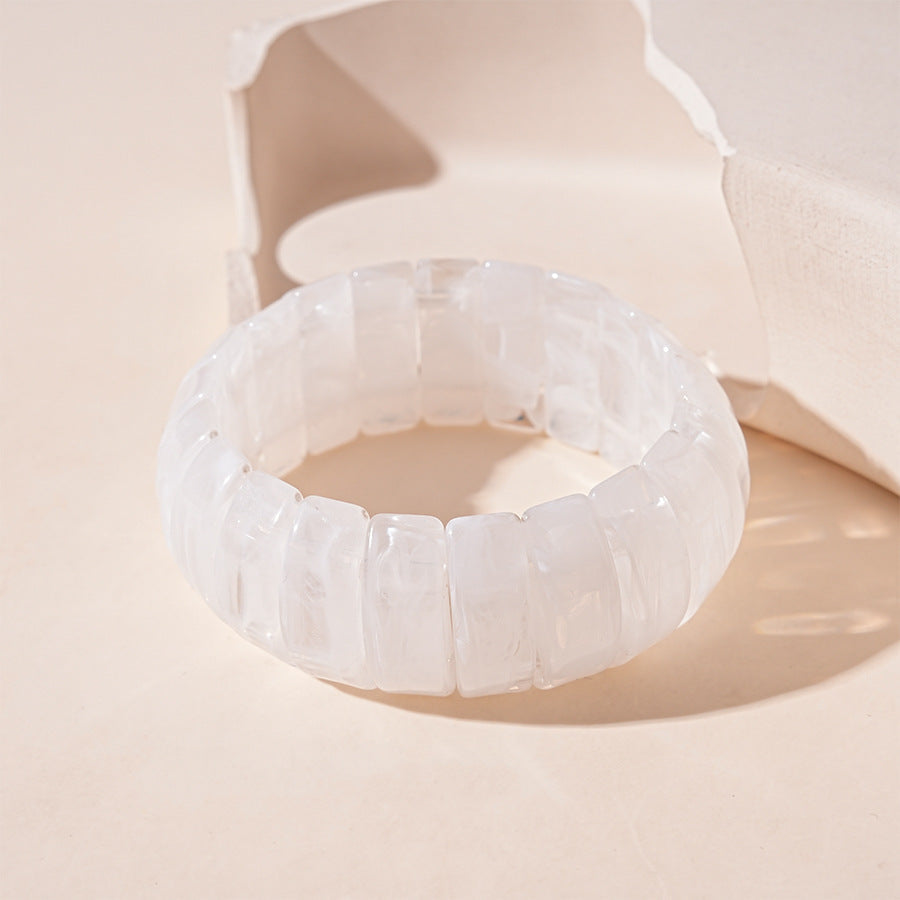 Splicing Marble Acrylic Bracelet — bracelet, view 3