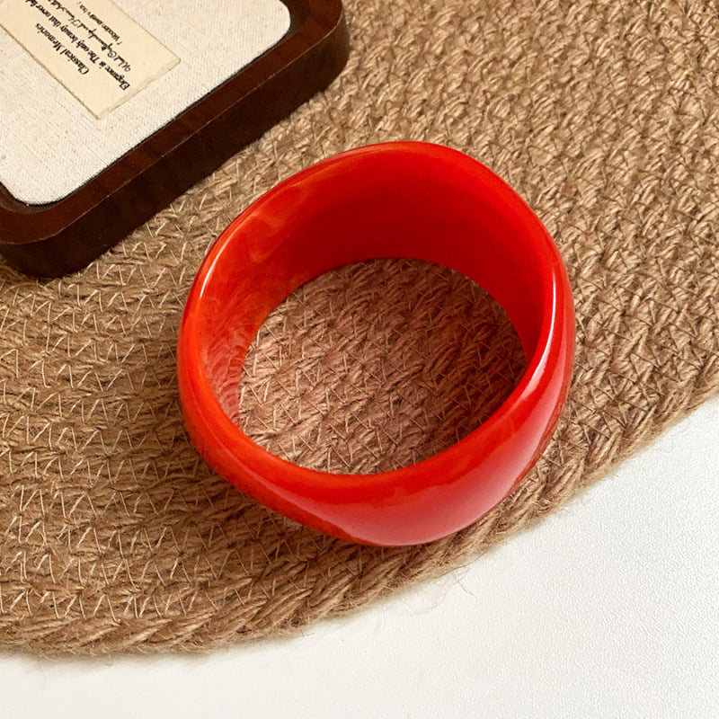 Multicolour Wide Acrylic Bracelet — bracelet, view 5