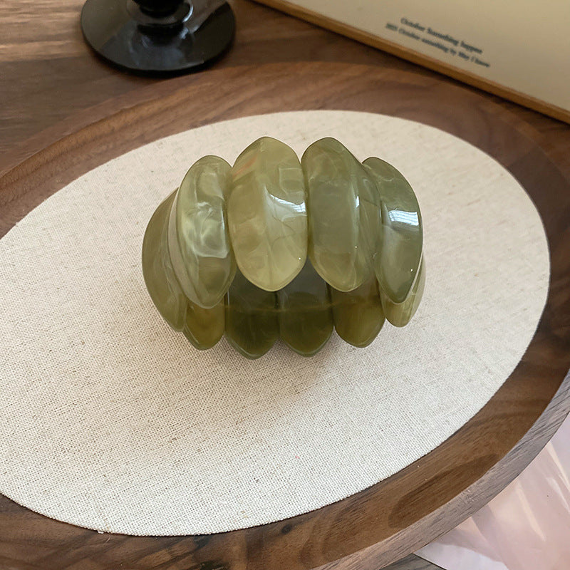 Spliced Acrylic Wide Bangle — bracelet, view 5