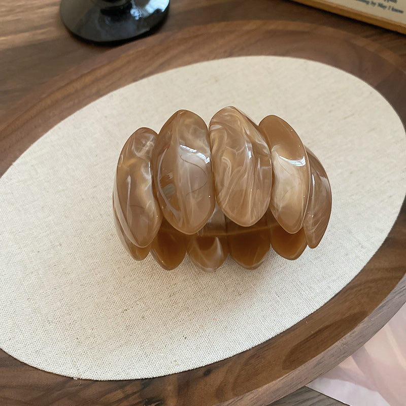Spliced Acrylic Wide Bangle — bracelet, view 9