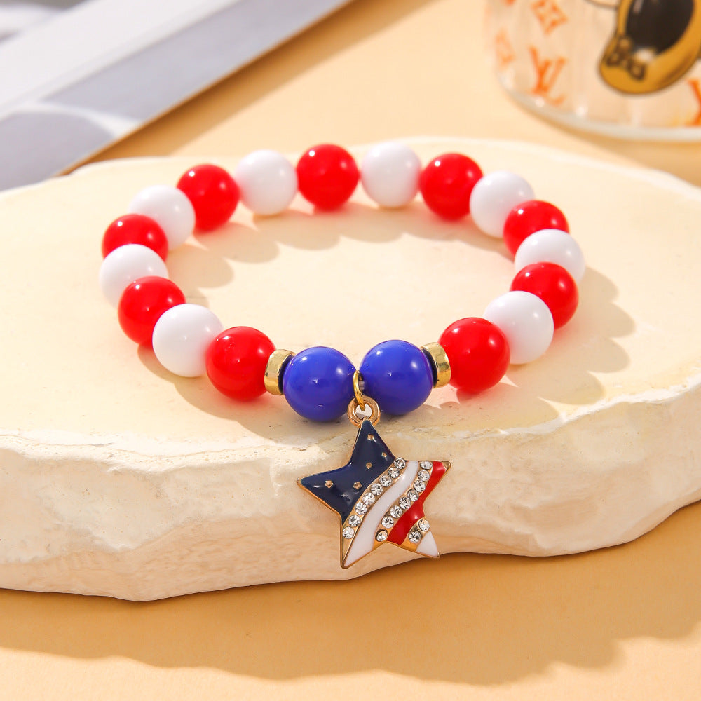 Star Love Beaded Bracelet — bracelet, view 2