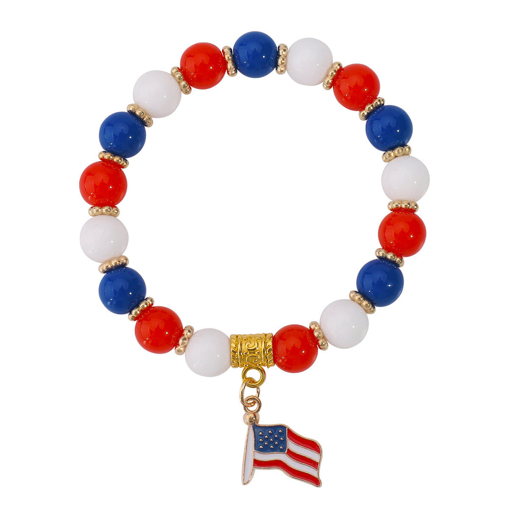USA Flag Beaded Bracelet — bracelet, view 15