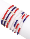 Color Block Layered Bead Bracelet — bracelet