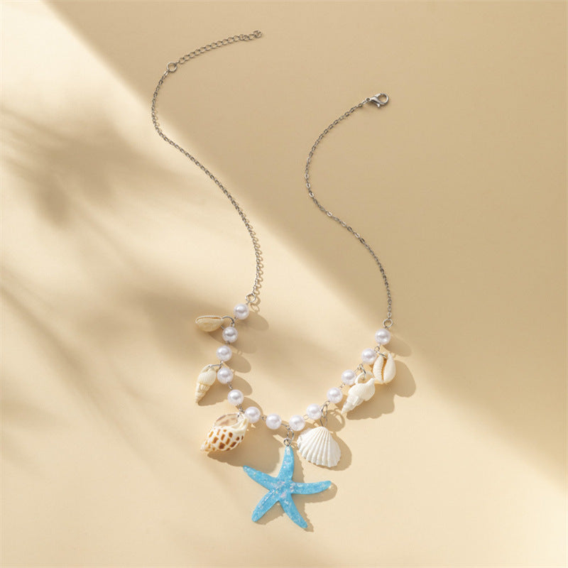 Layered Shell Conch Necklace — necklace, view 10