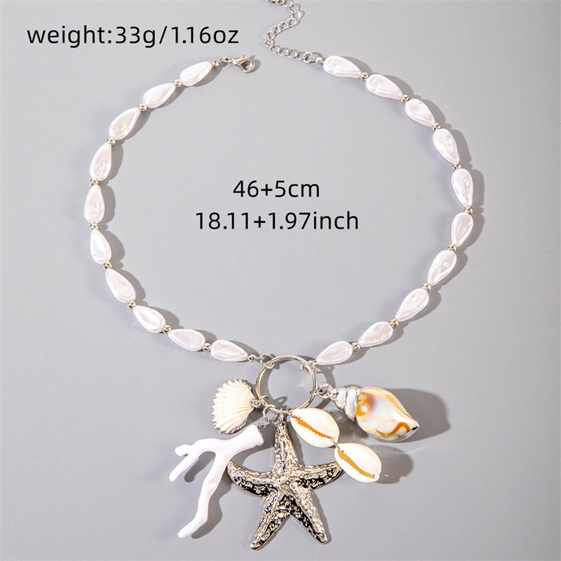 Layered Shell Conch Necklace — necklace, view 12