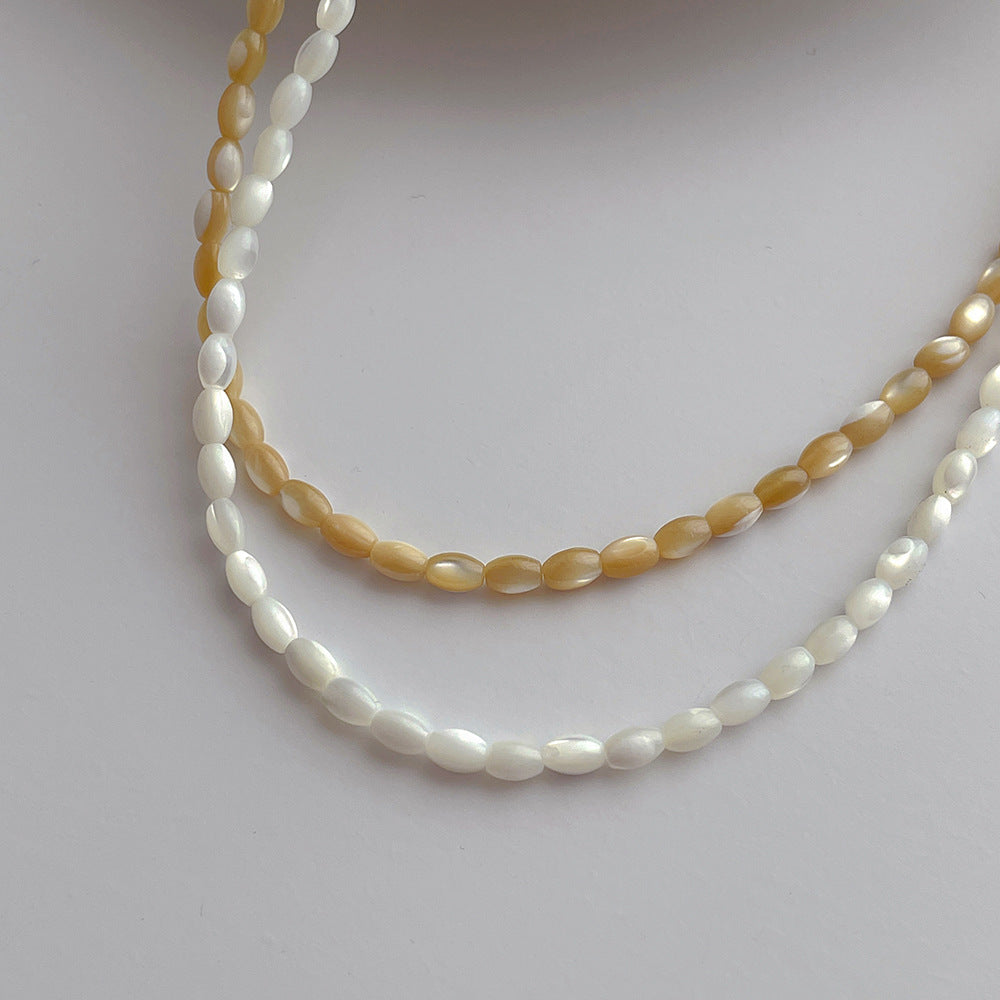 Solid Colour Shell Choker — necklace, view 3