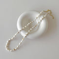 Solid Shell Choker Necklace — white necklace
