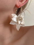 Floral Petal Dangle Earrings — earrings