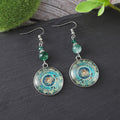 Mandala Dreamcatcher Dangle Earrings — silver earrings