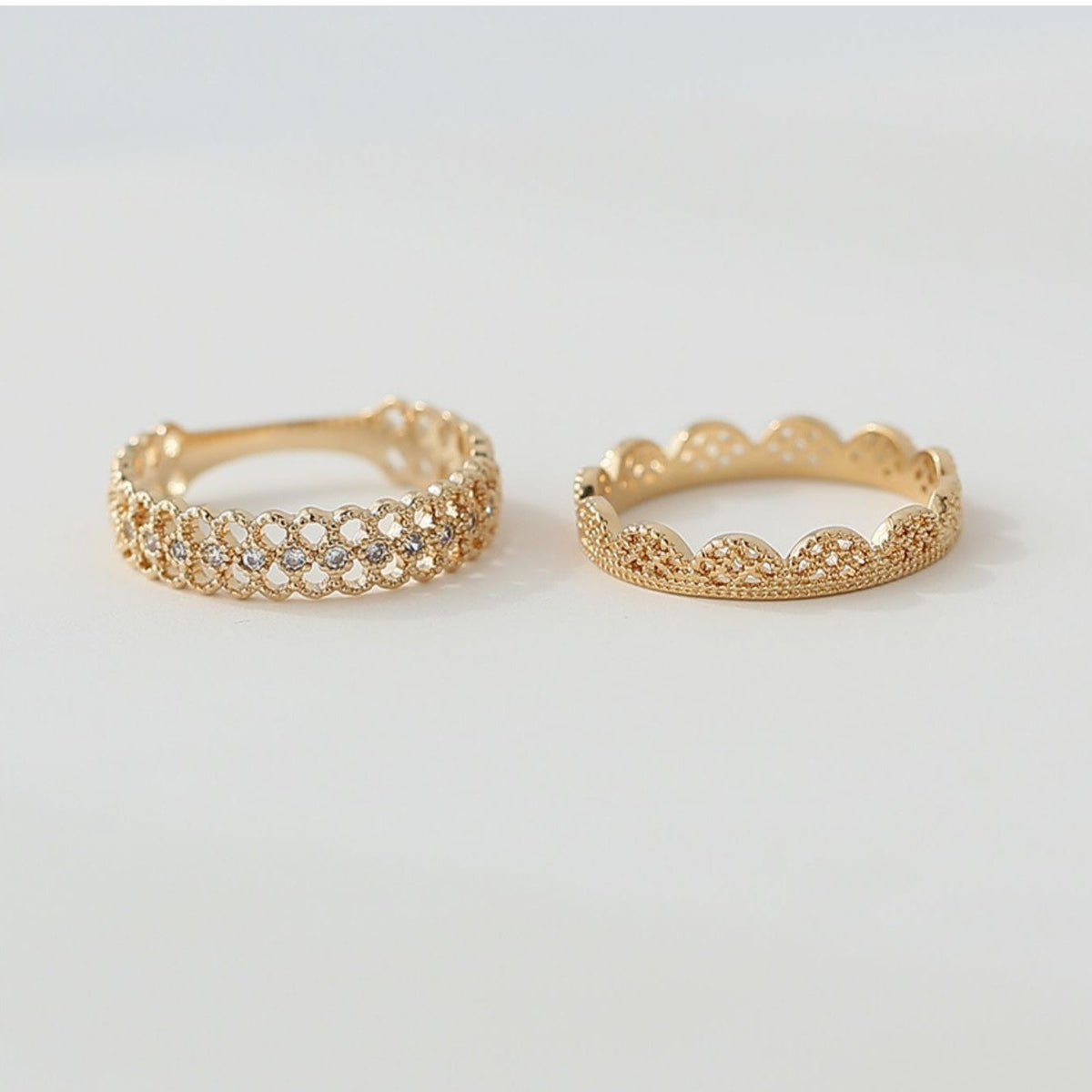 Lace Rhinestone Vintage Ring — ring