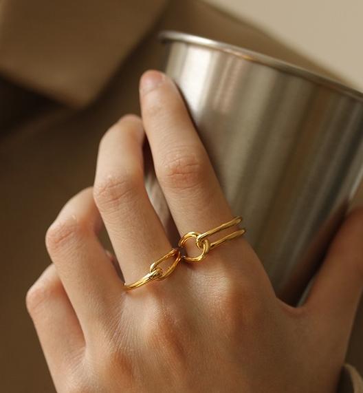 Geometric Knot Open Ring — ring, view 2