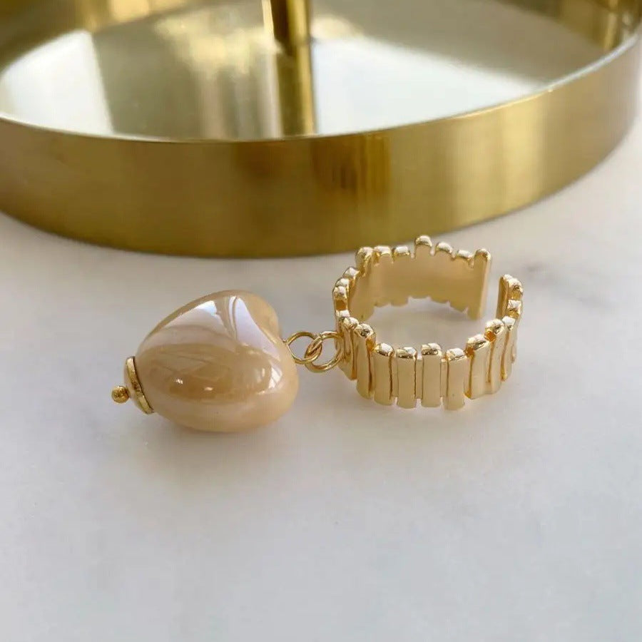Candy Ceramic Heart Ring — ring, view 3