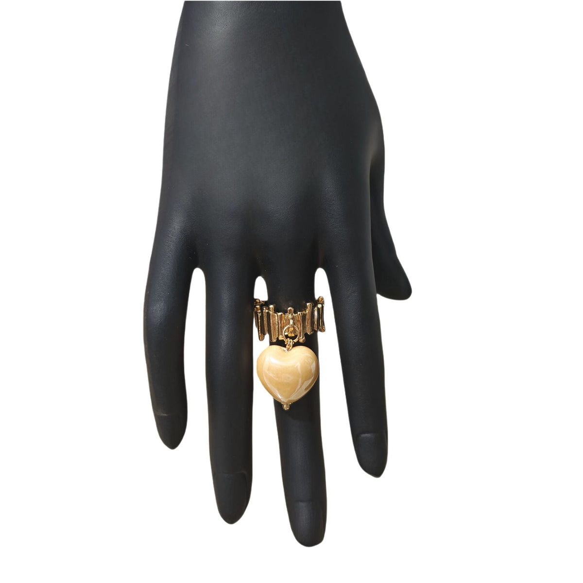 Candy Ceramic Heart Ring — ring, view 4