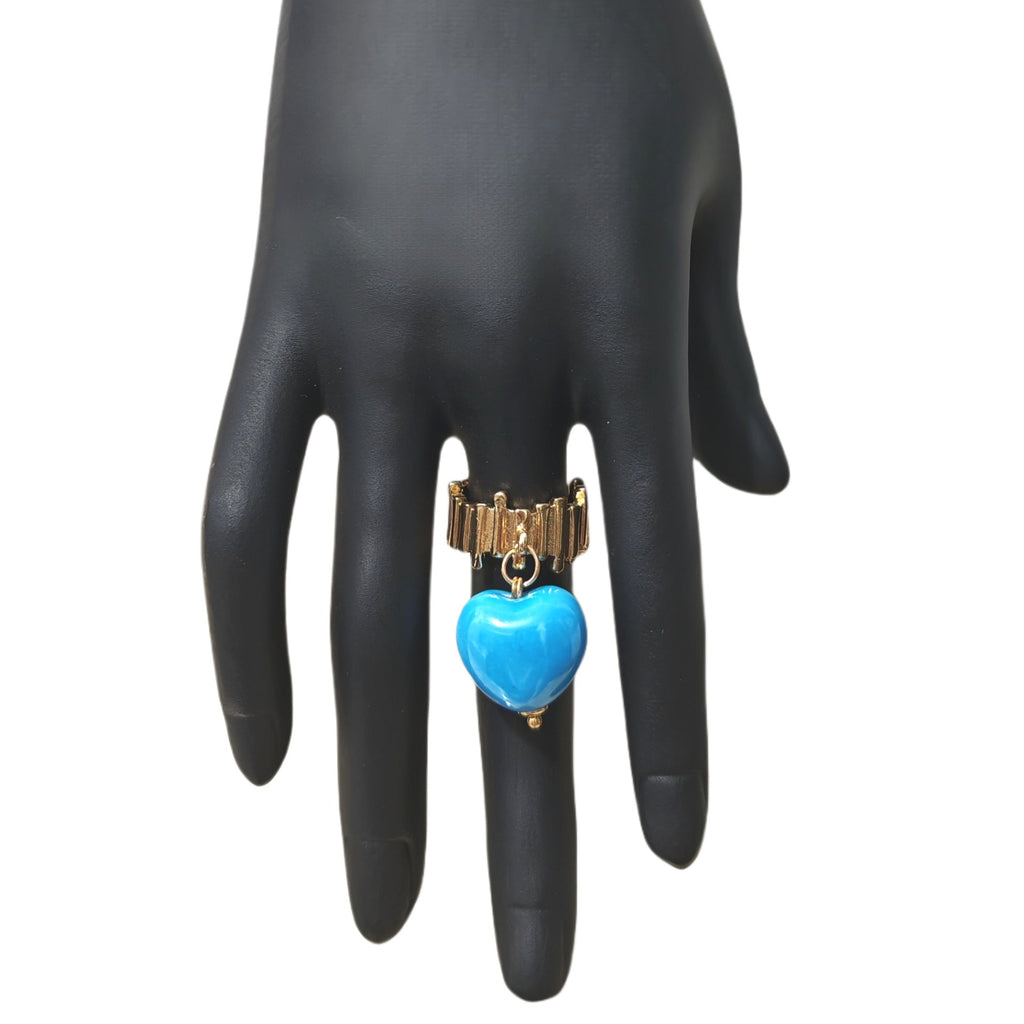 Candy Ceramic Heart Ring — ring, view 6