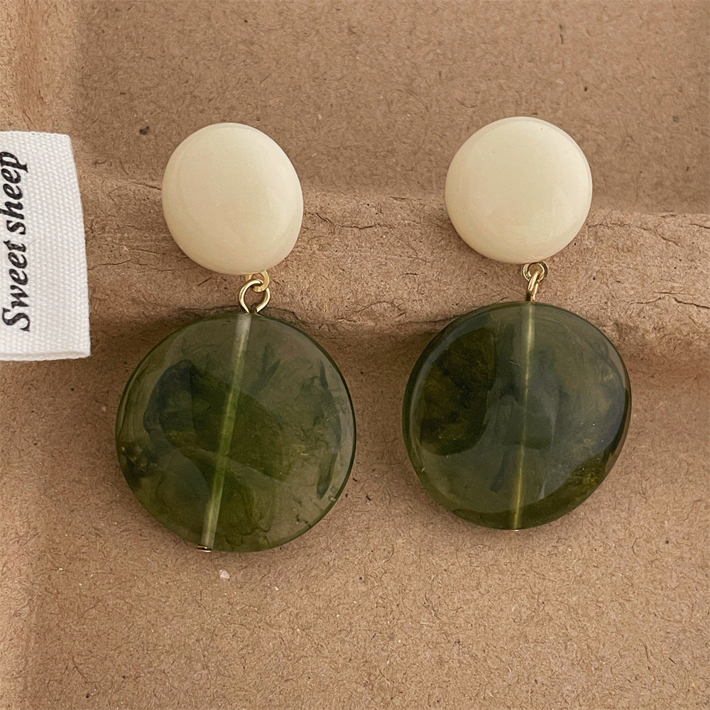 Color-Block Resin Drop Earrings — earrings, view 5