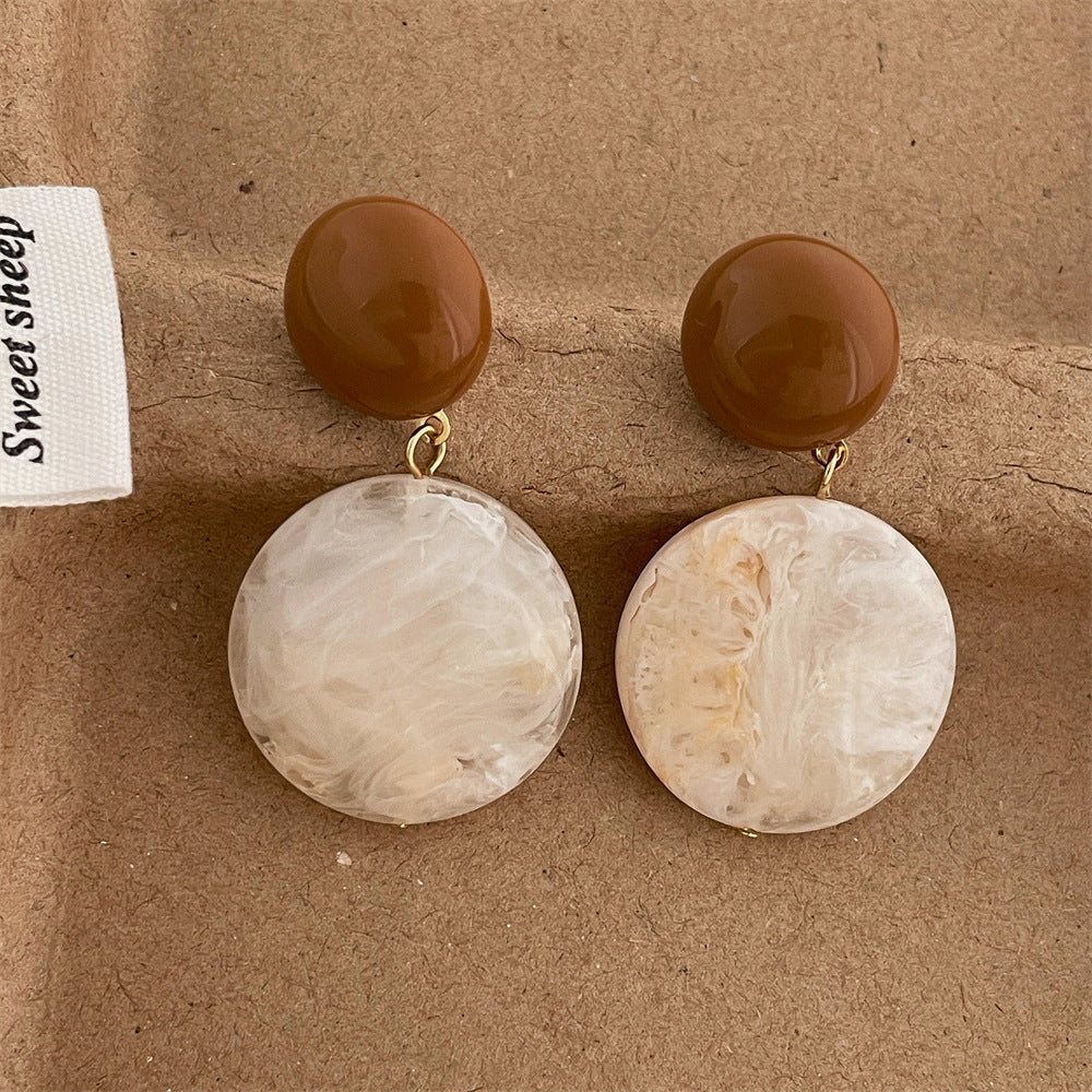 Color-Block Resin Drop Earrings — earrings, view 6