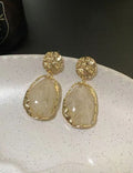 Irregular Crystal Drop Earrings — earrings