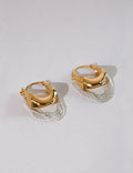 Gold Tassel Hoop Dangle Earrings — gold earrings
