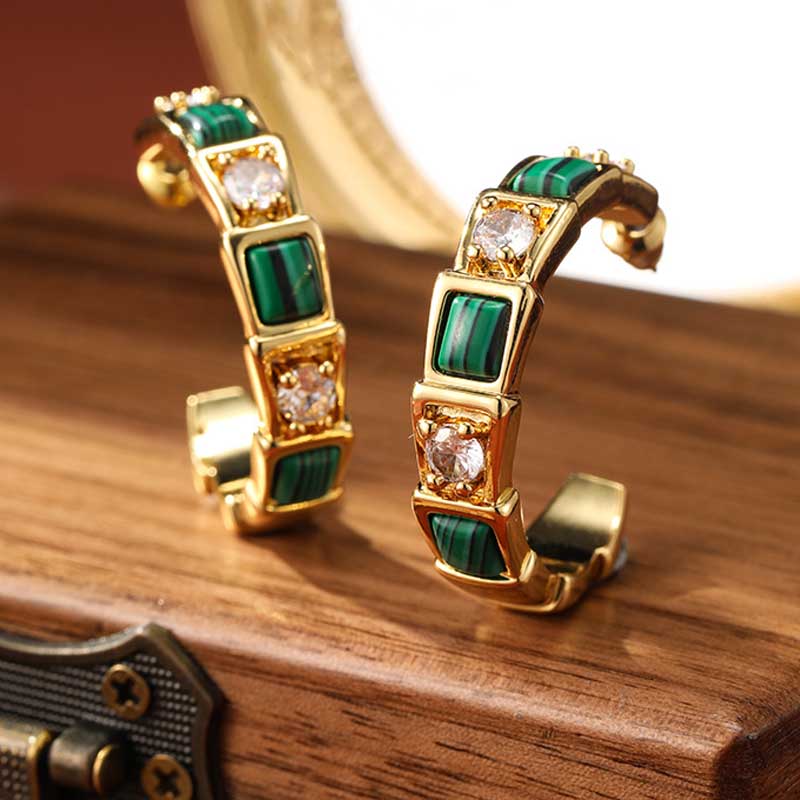 Enamel Heart Stud Earrings — earrings, view 6