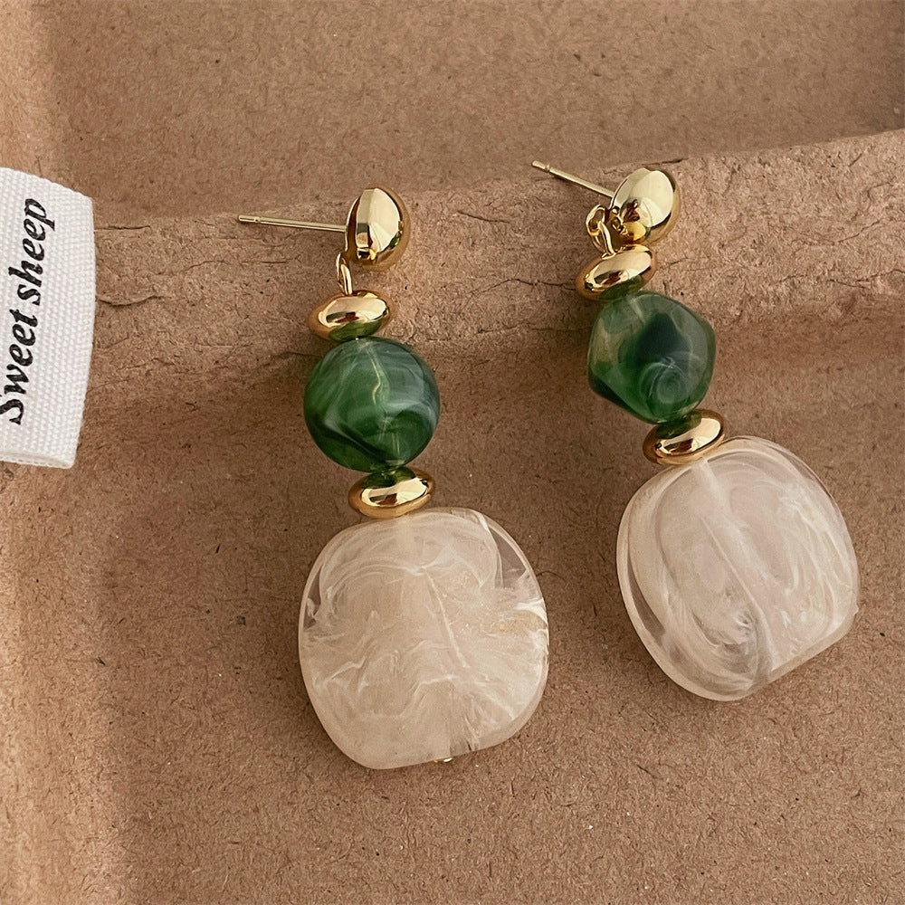 Acrylic Dangle Stud Earrings — earrings, view 3