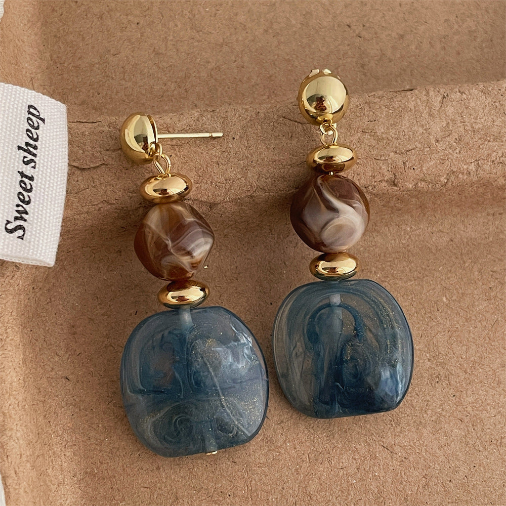 Acrylic Dangle Stud Earrings — earrings, view 4