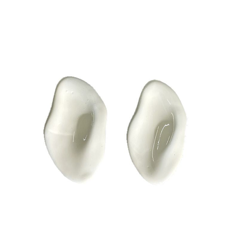 Drip Glaze Geometric Stud Earrings — earrings, view 2
