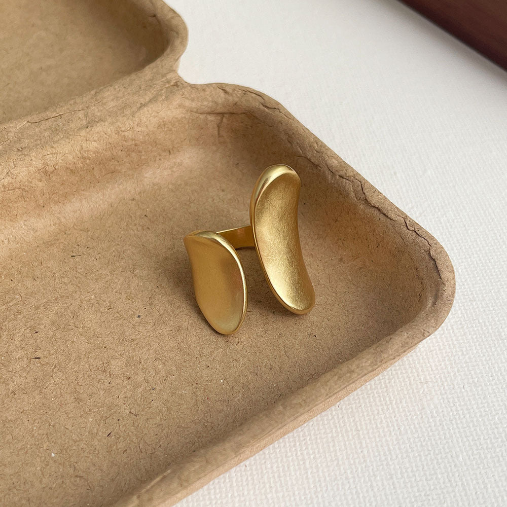 Irregular Geometric Open Ring — ring, view 2