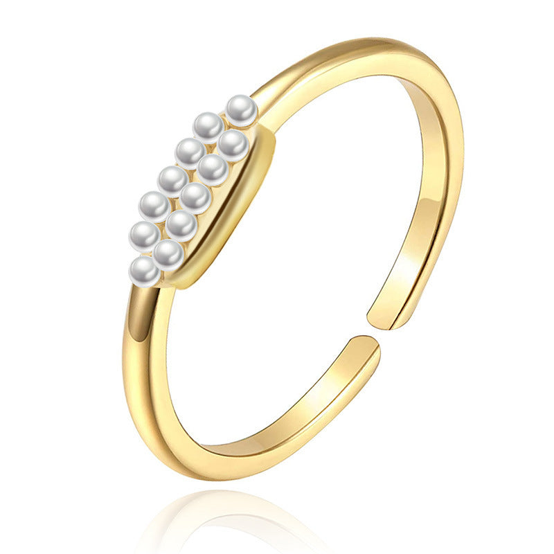Rhinestone Hollow-Out Crown Ring — ring, view 6