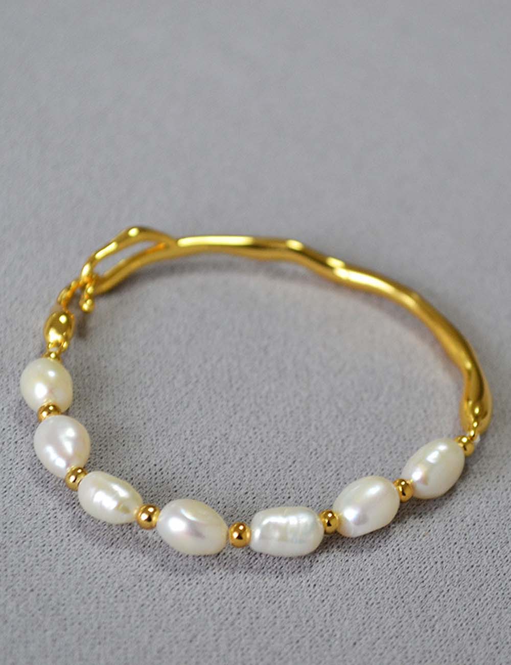 Baroque Pearl Branch Bracelet — bracelet, view 3
