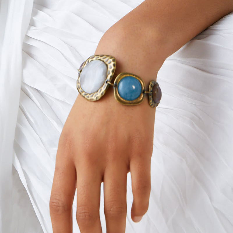 Irregular Splicing Alloy Bracelet — bracelet, view 7
