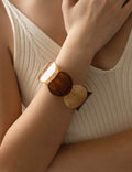 Irregular Textured Acrylic Bangle — bracelet