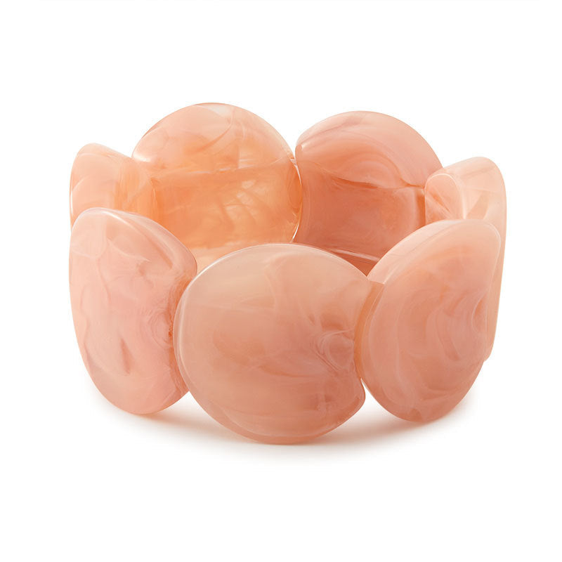 Irregular Textured Acrylic Bangle — bracelet, view 3