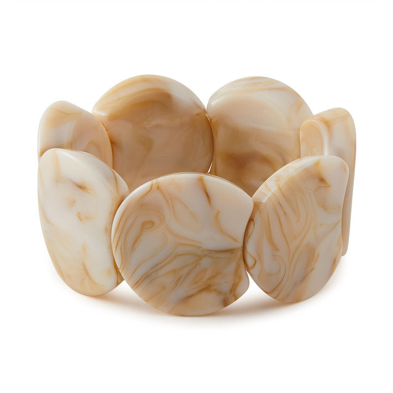 Irregular Textured Acrylic Bangle — bracelet, view 4