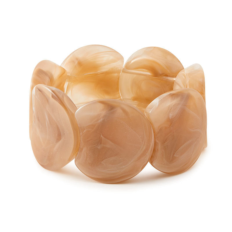 Irregular Textured Acrylic Bangle — bracelet, view 5
