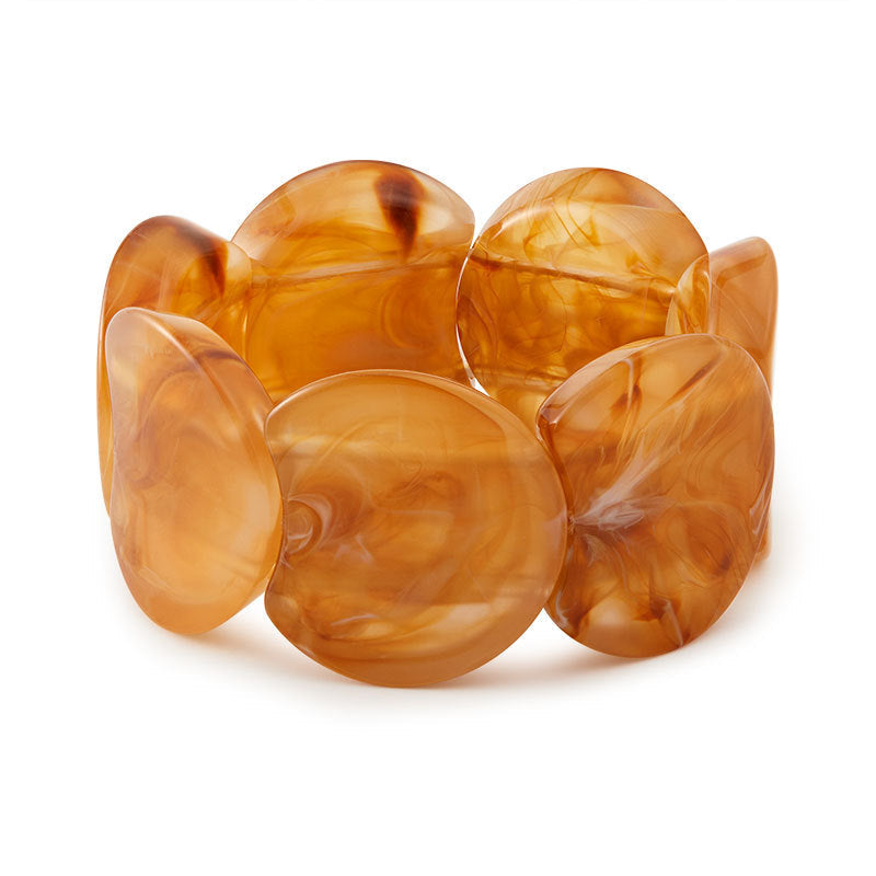 Irregular Textured Acrylic Bangle — bracelet, view 6
