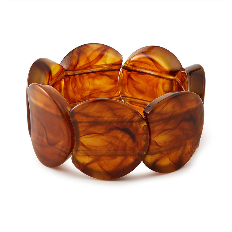 Irregular Textured Acrylic Bangle — bracelet, view 7