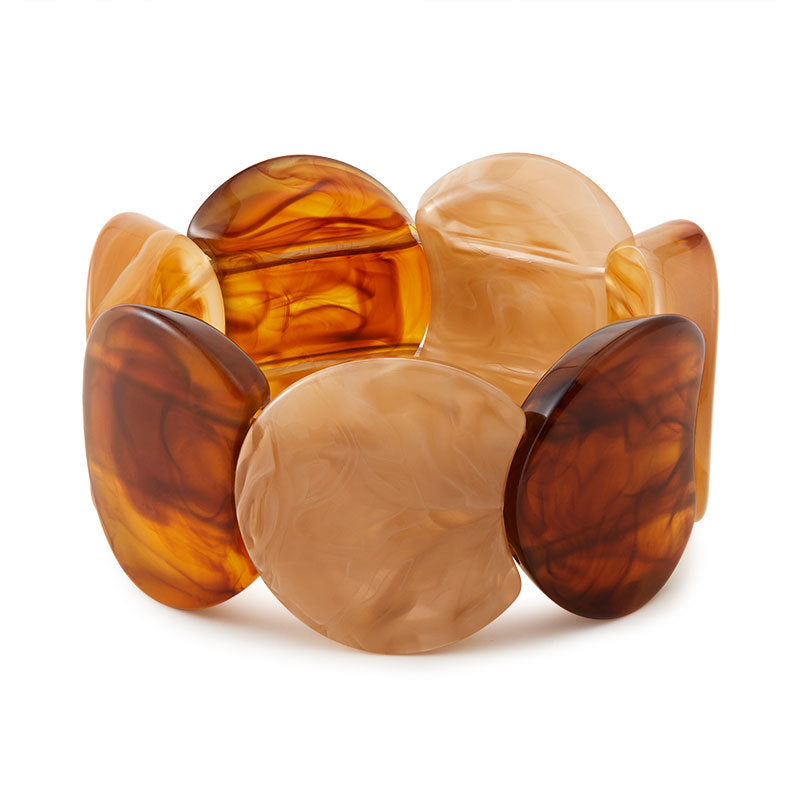 Irregular Textured Acrylic Bangle — bracelet, view 8