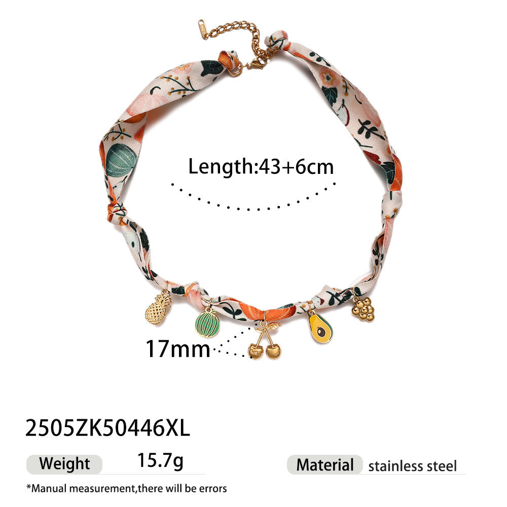 Shell Pendant Braided Cord Necklace — necklace, view 8