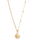 Round Shell Pendant Necklace — shell necklace